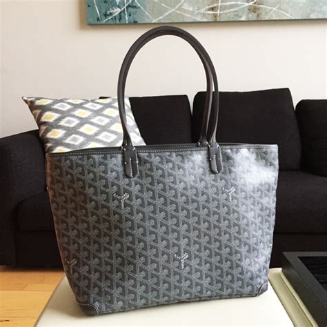 goyard pm tote review gray|goyard artois pm bag price.